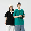 Men's Lapel Hong Kong Style Casual Short Sleeve