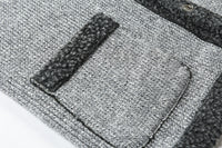 Young Men's Casual Solid Color Sweater Single Breasted