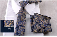 Business Formal Wear Casual Tie Pocket Square Combination