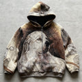 Fashion Casual Printed Polyester Sweater