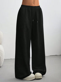 Womens Loose Casual Drawstring Sports Flare Wide-Leg Pants Womens Trousers