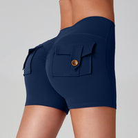 Sports Fitness Workwear Pocket Training Peach Quick-dry Butt-lifting Yoga Pants