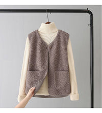 Version Fur Vest Granule Fleece Shoulder Jacket