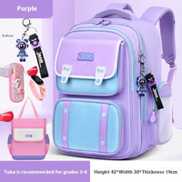 Schoolbag Boy Elementary School Students Three Four To Six Grade