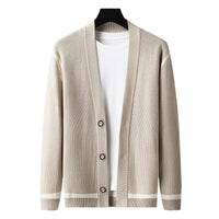 Autumn Cardigan Men's Long Sleeved Sweater Coat