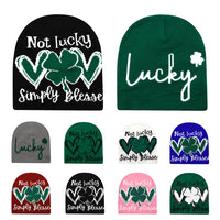 Letter Knitted Hat Autumn And Winter Outdoor Warm Hat