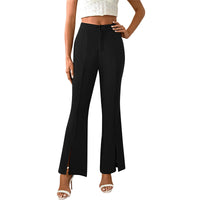 High-waisted Slim-fit Flared Pants Women's
