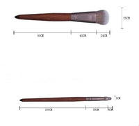 Color fiber hair makeup brush
