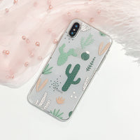 Cactus transparent phone case
