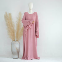 Middle East Dubai Turkey Solid Color Dress Leisure
