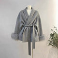 Fox Fur Double-sided Temperament Wool Overcoat