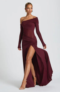 Slim-fit Round-neck Pleated Sheath Irregular Mesh Sleeveless Dress