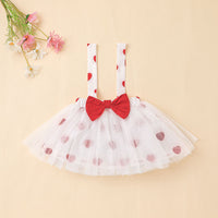 Suspender Skirt Children's Suit Children Heart-shaped