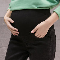 Maternity jeans cropped trousers