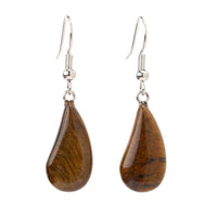 New Flat Teardrop Semi-precious Earrings For Women