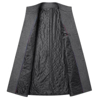 new woolen coat men's mid-length men's jacket