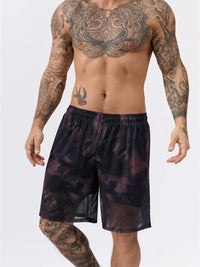 Men's Printed Loose-Fitting Beach Shorts