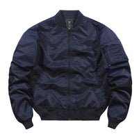 Solid Men's Autumn And Winter Bomber Jacket