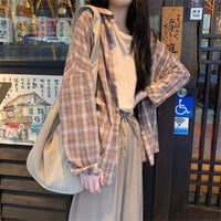 Loose All-matching Student Japanese-style Retro Hong Kong Style Long Sleeve Top