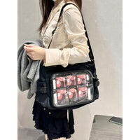 Everyday Versatile Transparent Single-shoulder Canvas Bag
