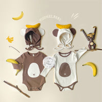 Baby Onesie Little Monkey Top Banana Romper