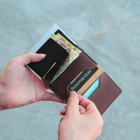 Portable Light Weight ID Credit Bank Card Holder Wallet Luxury Brand Men Women Anti Rfid Blocking Protected Magic Leather Slim Mini Small Money Wallets Case