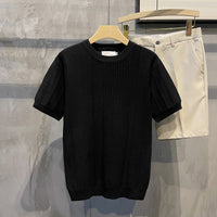 Short-sleeved T-shirt Thin Ice Silk Half Sleeve Sweater
