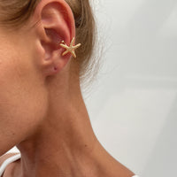 Resort-style Starfish Shell C-shaped Ear Clip