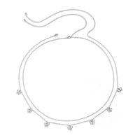 Popular Ornament Simple Transparent Rhinestone Waist Chain