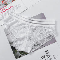 Lace panties hollow transparent mesh cotton