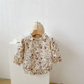 Baby Girl Cotton Print Romper Triangle Jumpsuit