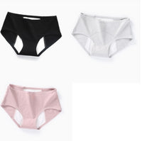 Physiological Underwear Ladies Cotton Cotton Antibacterial Crotch Menstrual Period Leak-proof Breathable Aunt Middle Waist Health Pants