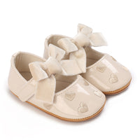 Baby Girl Bowknot PU Soft Bottom Toddler Shoes