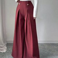 American-style Flowy High-end Wide-leg Pants