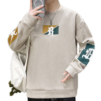Casual Men's Solid Color Pullover Sweater High Neck