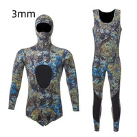 Split Diving Suit Split Men's Hooded Cold-proof Warm Surfing Suit Diving Suit Long Sleeve