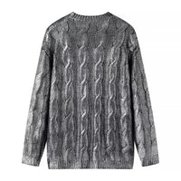 Women's Fashion Bronzing Loose Pullover