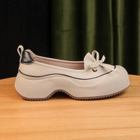 Summer Shallow-toe Heightening New Style All-Match Slip-on Retro Casual Thick-Soled Mom Shoes For Women