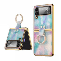 Electroplating Glitter Ring Phone Case Rhinestones