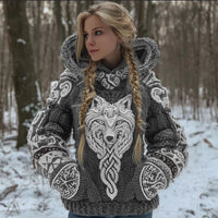 AutumnWinter 3D Digital-Print Hoodie