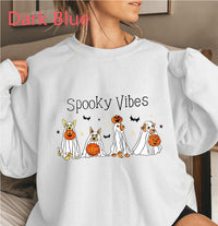 Halloween Cotton Material Round Neck Women's Sweater Long Sleeve