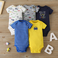 Five-piece Baby Short-sleeved One-piece Suit