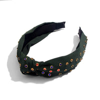 Hot Rhinestone Color Flashing Rhinestone Knotted Headband
