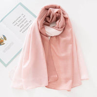 New Hemp Cotton Stitching Scarf Long Warm