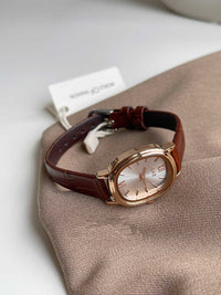Genuine Leather Small Dial Women's Simple Retro Belt Watch