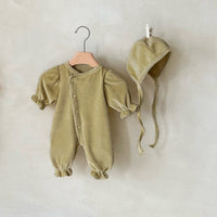 Long-style One-piece Romper With A Single Row Of Snaps For Babies