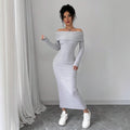 Long-sleeve Autumn Winter Long Dress Womens Clothing