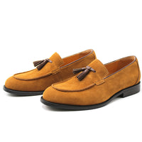 Lazy Slip-on British-style Suede Business Loafers Mens Fashion Shoes