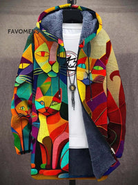 Hooded Cardigan Cotton Jacket Gray