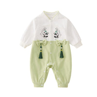 Newborn Boys And Girls Baby Spring And Autumn Long Sleeve Jumpsuit